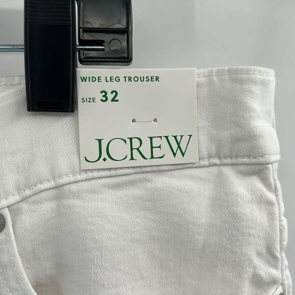 J. Crew Women's Wide Leg Trouser Jeans - White - 32 - New with tags Flawed - Picture 4 of 10
